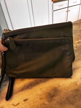 2 Handbag butler HButler Leather Black Wristlet Clutch, mighty purse lot